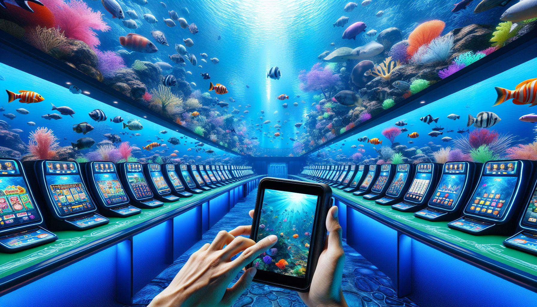 Collection of popular fishing game titles available at 6161PH casino featuring underwater scenes