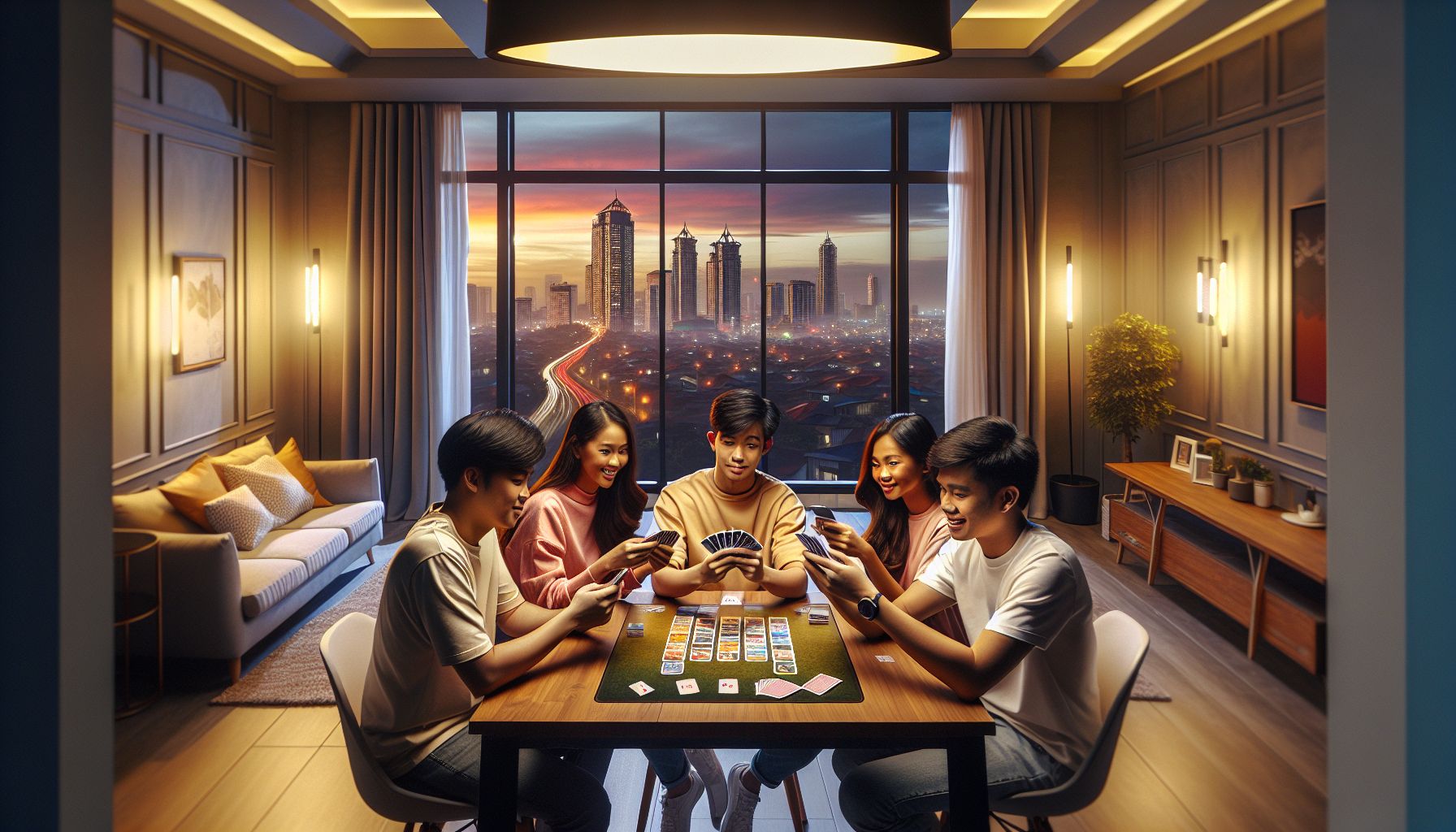 Filipino players enjoying Tongits card game with strategic gameplay at 6161PH